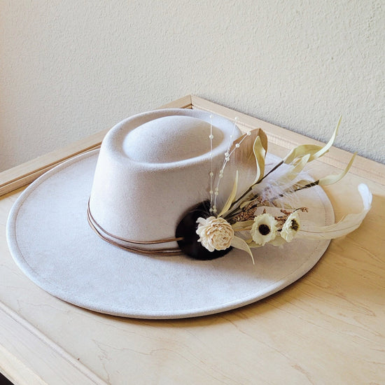 Boho Western Wedding Floral Bridesmaid Hat Band Only 984u-1