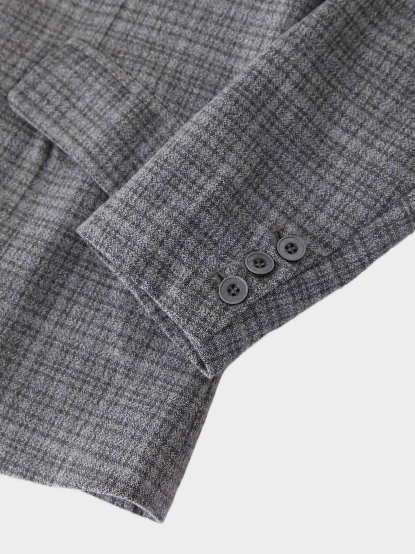 Fitted Blazer-Grey Plaid-4