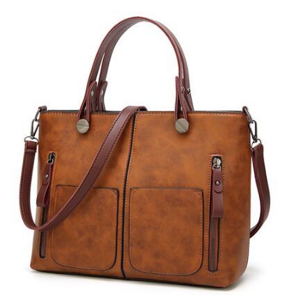 Chevron Vintage Shoulder Tote