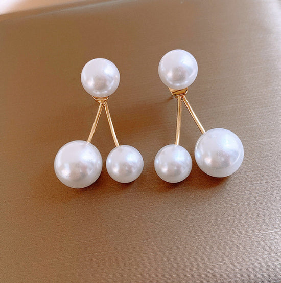 Trifecta Pearl Cherry Earrings