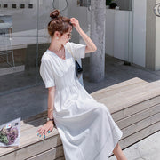 White Waist-Defining Fairy Dress - Summer 2020 Style