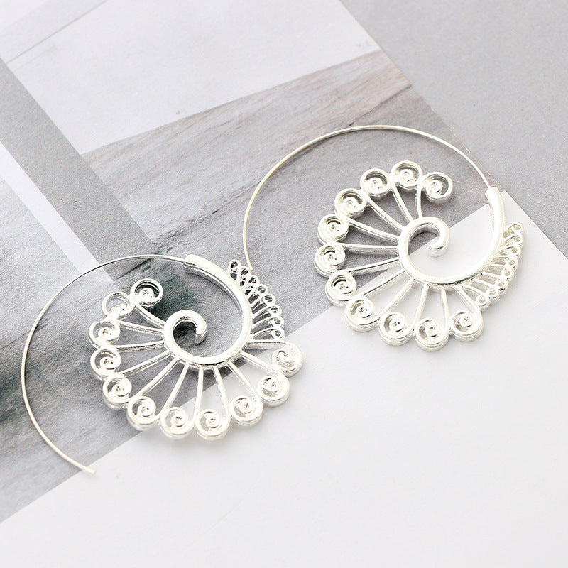 The Gilded Crest Hoops