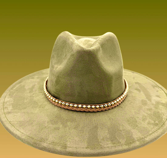 Chique Suede Fedora Hat-0