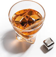 The Wine Savant Luxurious Cigar Glasses - Whiskey glass with Cigar Holder - Set of 2, 10oz Cigar Holder Whiskey Glasses, Tongs, 8 Cube Chilling Rocks Stones - Set in Premium Wood Box Gift for Any Bar-1