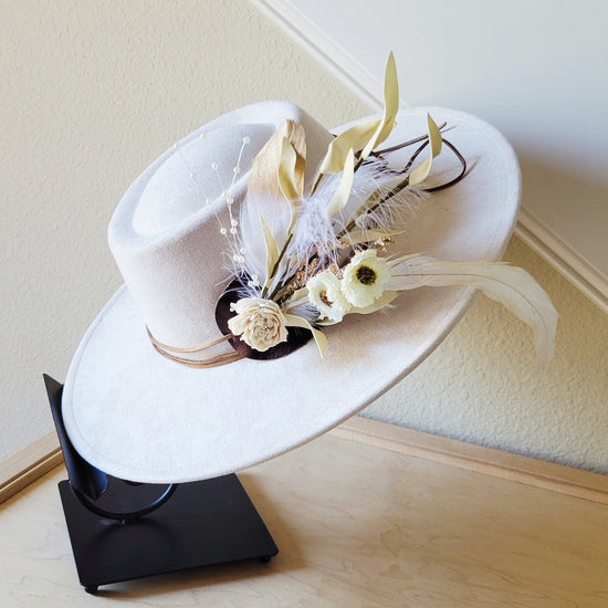 Boho Western Wedding Floral Bridesmaid Hat Band Only 984u-0