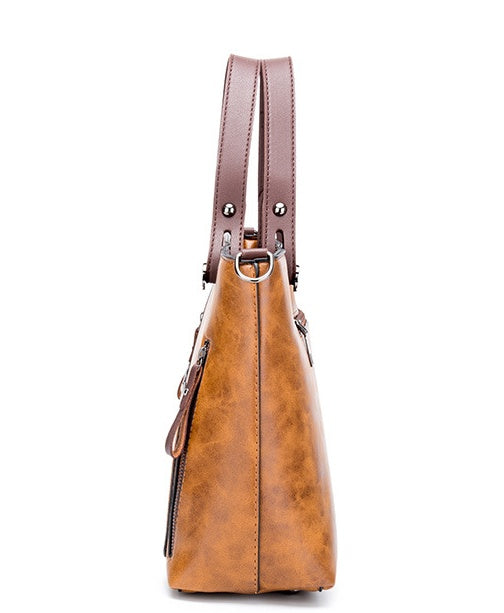 Chevron Vintage Shoulder Tote