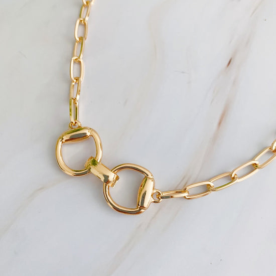 Equestrian Pendant Chain Necklace-2