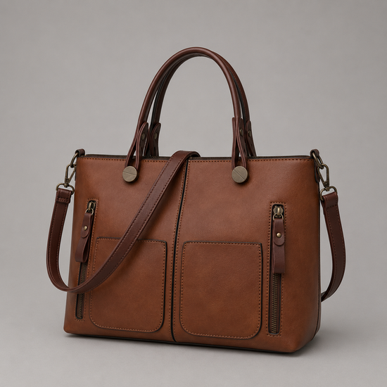 Chevron Vintage Shoulder Tote