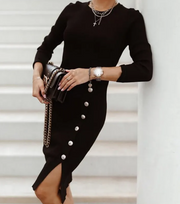 The Side Button Dress