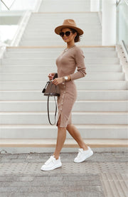 The Side Button Dress