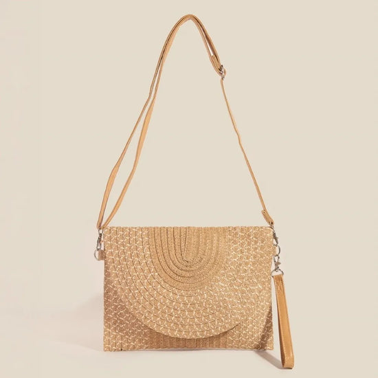 Fame Tight Woven Envelope Clutch Bag-0