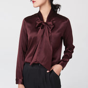 The Silk Champagne Blouse