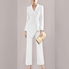 Rembrandt Long Sleeve Suit and Wide Leg Pant