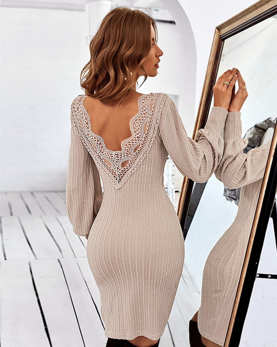 Lace Back Knit