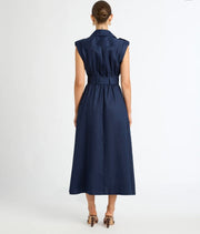 Blue Linen Maxi Dress | Maxi Dress | Linen Dress | Linen Clothing | 100% Organic Linen-3