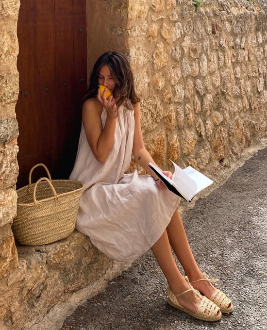Ivory Linen Dress | Maxi Dress | Linen Dress | Linen Clothing | 100% Organic Linen-0