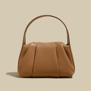 Ruched Leather Handbag-0
