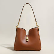 Stylish Scallop Leather Tote Bag-0