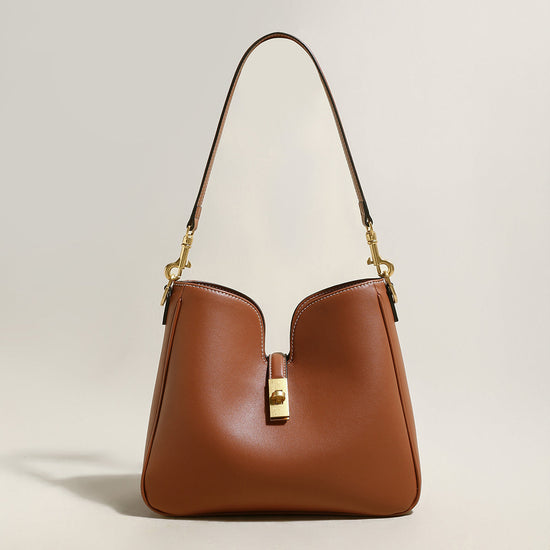 Stylish Scallop Leather Tote Bag-0