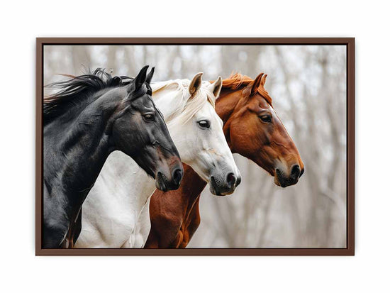 Three Horses Canvas Painting Artwork-6